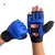 luvas de treinamento de boxe profissional metade do dedo, almofada de couro