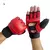 luvas de treinamento de boxe profissional metade do dedo, almofada de couro