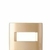 Tapa Llave De Luz Mignon Línea Civil Kalop Gold - comprar online
