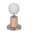 VELADOR FIJO C/TULIPA OPAL PLATIL CON MADERAL LINEA ROMY MADERA (DB) - comprar online
