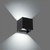 Artefacto pared LEDs Integrados 2x 3W BLC Bidir. cuad "NEGRO" (LK) - comprar online