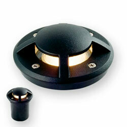 Artefacto Redondo P/Piso 1xGU10 Embutido Exterior "Negro" (CI) - comprar online