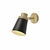Aplique de pared 1xE27 Loto "NEGRO" semi M (LK) - comprar online