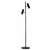 Lampara de Pie 2xGU10 Elyan "NEGRO" (LK) - comprar online