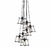 Artefacto colgar 7xE27 Icaro metal "NEGRO" (LK) - comprar online