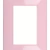 Tapa Llave De Luz Línea Luminic Block Kalop Rosa - comprar online