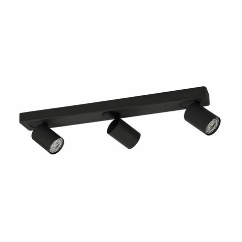 Aplique de techo 3xGU10 rectg 90x500 movil "NEGRO" (LK) - comprar online