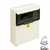 Caja Plastica de Exterior IP55 c/Seccion Ciega y Riel DIN (de Superficie) ROKER PRE260/M (12 MODULOS) - comprar online