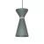 COLGANTE 1 LUZ E27 CON MADERA COLOR GRIS LINEA CONO DOBLE (DB) - comprar online