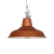 GALPONERA GRANDE DECORATIVA C/GANCHO ALUMINIO P/E27 COLOR COBRE (IR) - comprar online