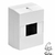 Caja Plastica de Interior con Riel DIN de Superficie sin Tapa PR400 ROKER (4 MODULOS) - comprar online