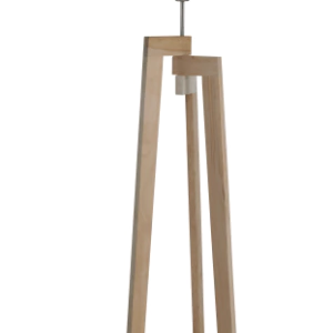 LAMPARA DE PIE NATURAL TRIPODE BASCULANTE P/1 LUZ E27 C/PANTALLA LINEA A-100 (DB) - comprar online