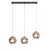 Artefacto colgar 1xE27 Tom Dixon triple "COBRE BRILLANTE" (LK) - comprar online