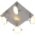 Aplique Led Integrado 4 x 5W. 3000K Niquel Mate "Solucion" (CI) - comprar online