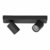 Aplique de techo 2xGU10 rectg 90x320 movil "NEGRO" (LK) - comprar online