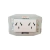 Toma Doble Con Bastidor Incorporado Blanco Kalop - comprar online