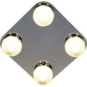 Aplique Led Integrado 4 x 5W. 3000K Niquel Mate "Bola" (CI) - comprar online