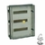 Gabinete Plastico de Exterior IP65c/Cerradura-Pta.Cristal-Riel DIN de Superficie ROKER PRD554/1 (54 MODULOS) - comprar online