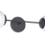 APLIQUE 2 LUCES LINEA BARI NEGRO TEXTURADO (DB) - comprar online
