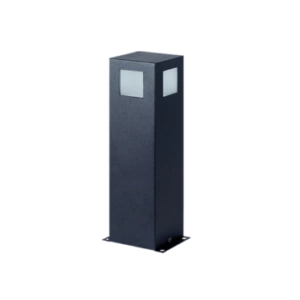 BALIZA RECTA TIPO CAMINERO 400mm. TECHO CERRADO COLOR NEGRO (IR) - comprar online