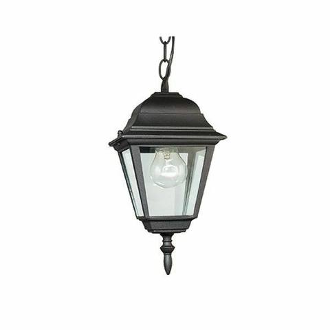 Artefacto de jardin 1xE27 estilo colonial 4c H 300 con cadena "NEGRO" (LK) - comprar online