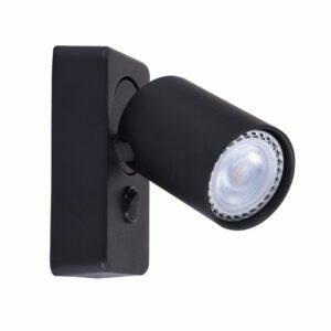 Aplique de pared 1xGU10 rectg 132x55 movil "NEGRO" (LK) - comprar online
