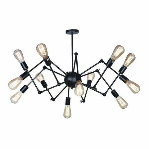 Artefacto colgar 12xE27 Anker "NEGRO" (LK) - comprar online