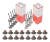 Kit X 16 Valvula + Reten Admision Escape Duster 1.6 16v K4m