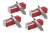 Kit X4 Bujias Motrio Renault Motor 1.6 16v K4m