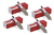 Kit X4 Bujias Motrio Renault Motor 1. 6 8v K7m