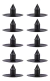 Kit X 10 Clip Fino Guardaplast Renault Clio Megane Express