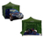 Gazebo Carpa 3x3 Bolso 4 Paredes Impermeable Reforzado Verde