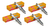 Kit X 4 Bujias Renault Clio 1.2 16v D4f