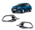 Juego Moldura Embellecedor Faro Auxiliar Renault Logan 2014
