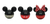 Ambientador Tablero Tipo Botella Disney Mickey Roja Aromatiz