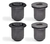 Kit 4 Bujes Parrilla Renault Master Pestaña Simple Doble