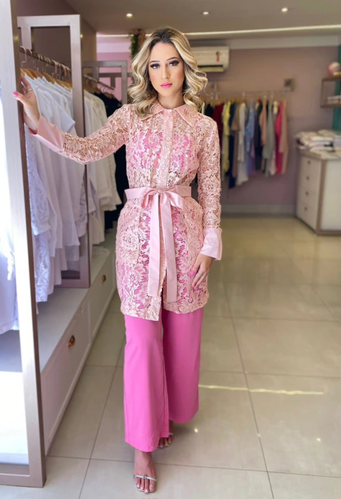 Jaleco renda feminino - comprar online