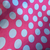 Viscolinho Estampado Pink com Poá Azul