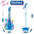Imagem do Guitarra com Microfone Pedestal Rock Show Azul DmToys DMT5894