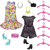 Boneca Barbie com Cenário e Guarda‑Roupa de Luxo Nova Mattel HJL66 - loja online