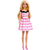Boneca Barbie Fashion 65 Anos Vestido Rosa Listrado Mattel HTH66 - comprar online