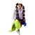 Boneca Barbie Extra Negra com Cachecol Felpo e Animal de Estimação Mattel GXF10 - comprar online