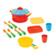 Kit Panelas e Talheres Coloridos Solapa Maral 1027 - Help Kids Brinquedos | Imaginação e Diversão!