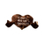 Pelúcia Almofada Coração Chocolate 30cm com Frase Sortida Fizzy FE6972 - loja online