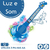 Guitarra com Microfone Pedestal Rock Show Azul DmToys DMT5894 - loja online