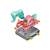Carrinho Aprenda a Montar Dino Guincho DM Toys DMT6325 - Help Kids Brinquedos | Imaginação e Diversão!