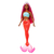 Boneca Barbie Mundo da Fantasia Sereia Cabelo Rosa Top Azul Mattel HRR04|HRR02 - loja online
