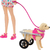 Boneca Barbie Passeio de Animais com Cachorrinho em Cadeira de Rodas Mattel HTK37 na internet