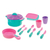 Kit Panelas e Talheres Rosa e Roxo Solapa Maral 1025 na internet