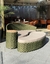 Chaise Dubai em tricô com enchimento